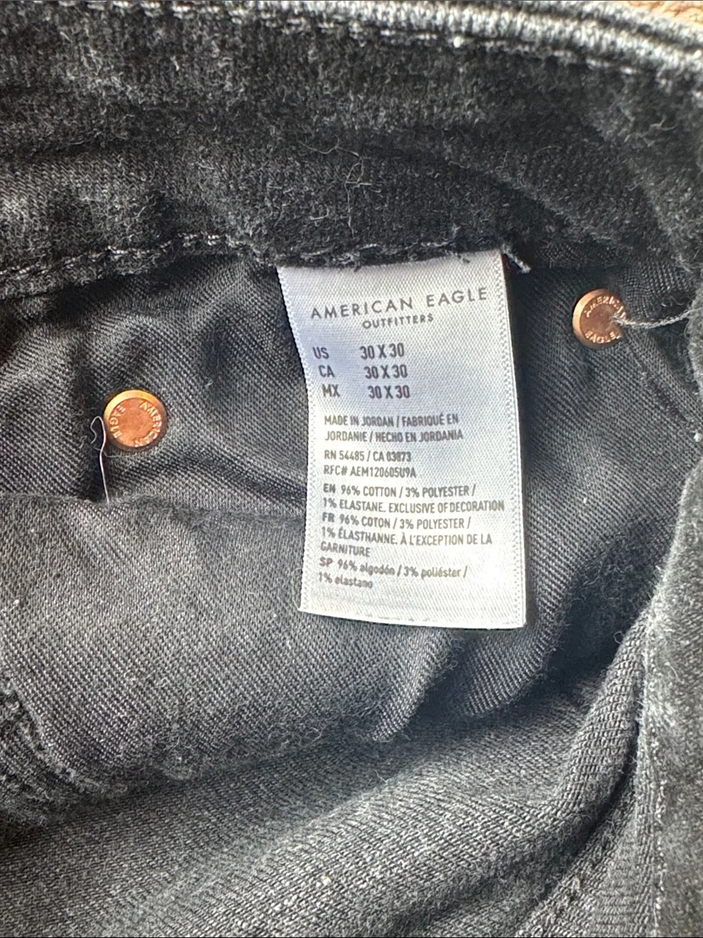 American Eagle Outfitters Men's Skinny Jeans in Black
